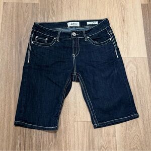 Daytrip Virgo Bermuda Dark Blue Denim Shorts size 28